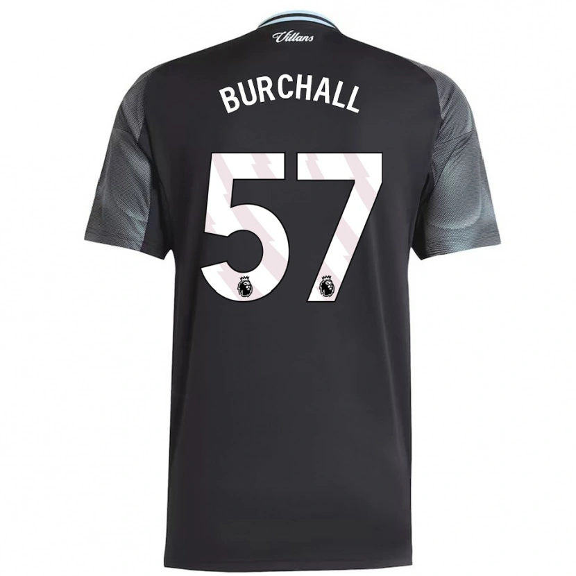 Danxen Men Ajani Burchall #57 Black Sky Blue Away Jersey 2025/26 T-Shirt