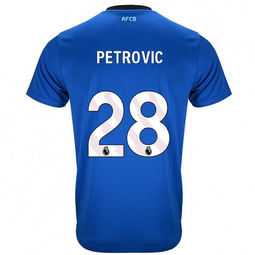 Danxen Men Djordje Petrovic #28 Blue Black Away Jersey 2025/26 T-Shirt