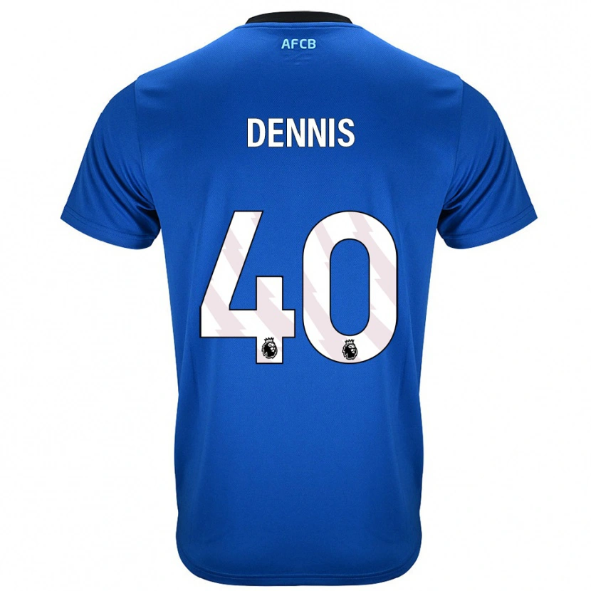 Danxen Men Will Dennis #40 Blue Black Away Jersey 2025/26 T-Shirt