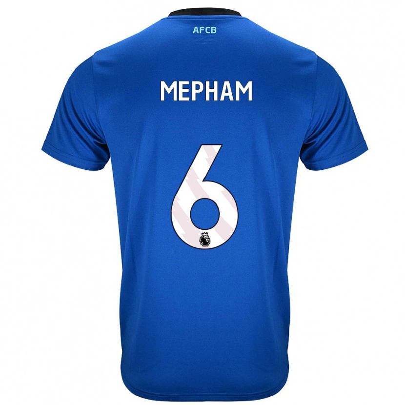 Danxen Men Chris Mepham #6 Blue Black Away Jersey 2025/26 T-Shirt