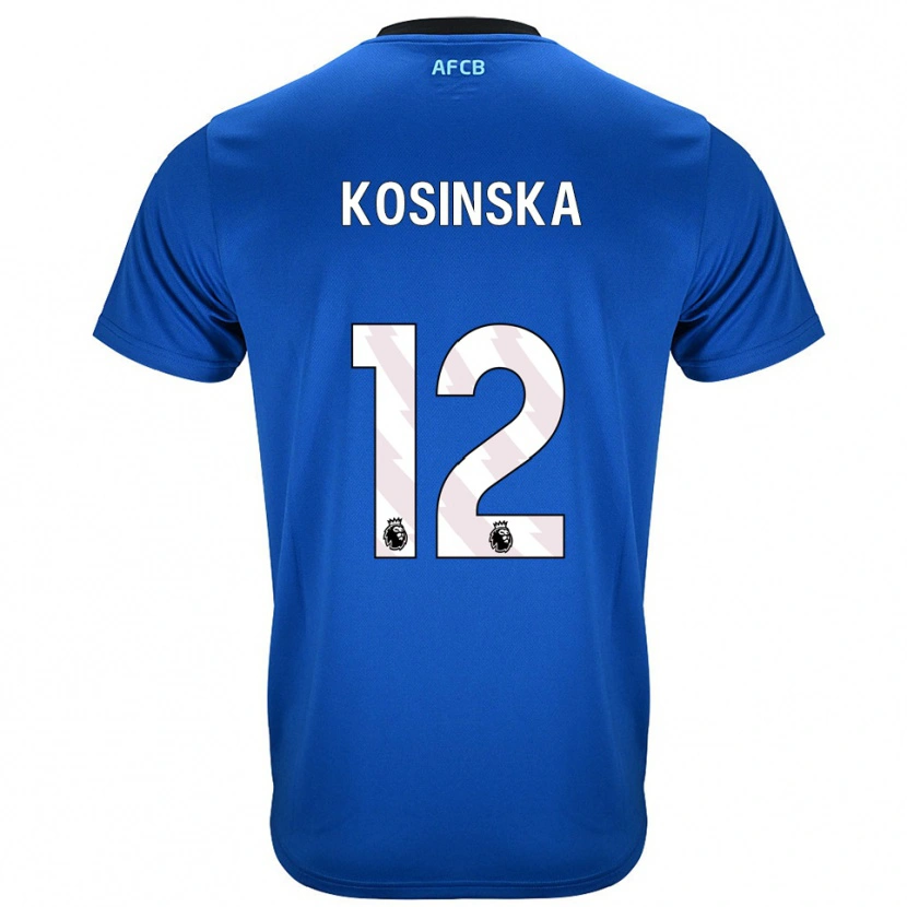 Danxen Men Daniela Kosinska #12 Blue Black Away Jersey 2025/26 T-Shirt