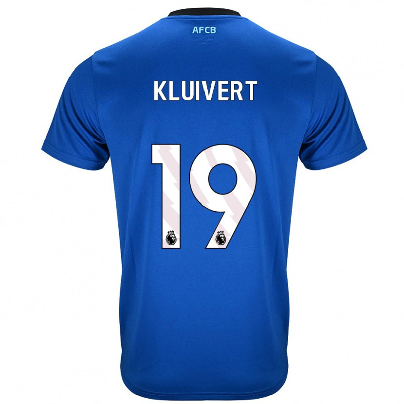 Danxen Men Justin Kluivert #19 Blue Black Away Jersey 2025/26 T-Shirt
