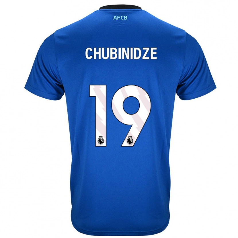 Danxen Men George Chubinidze #19 Blue Black Away Jersey 2025/26 T-Shirt