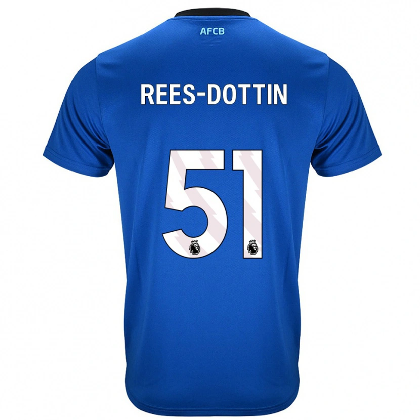 Danxen Men Remy Rees-Dottin #51 Blue Black Away Jersey 2025/26 T-Shirt