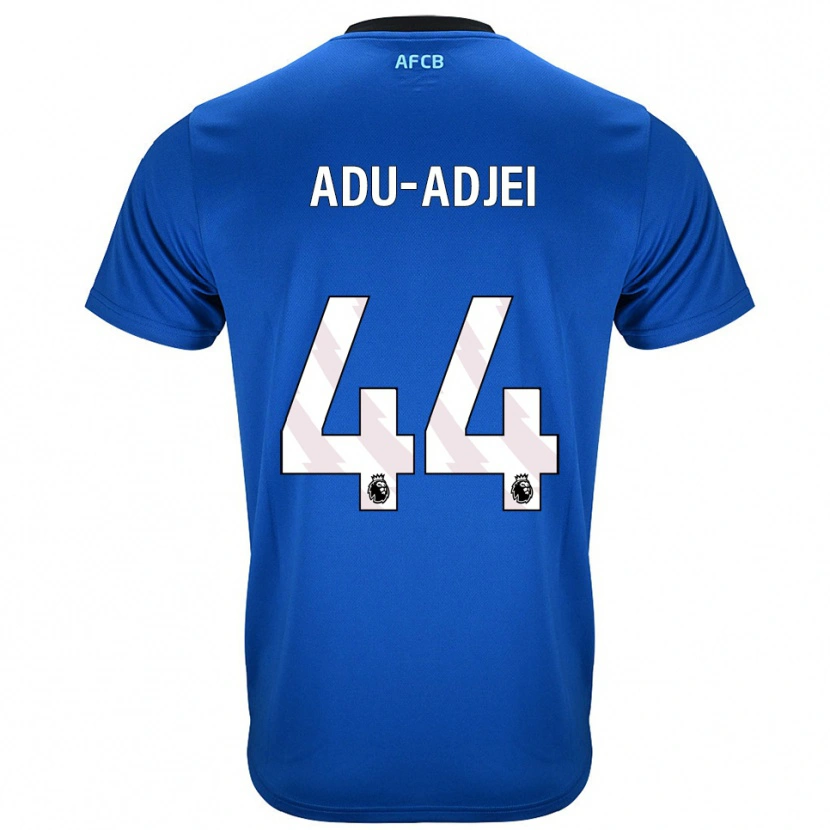 Danxen Men Daniel Adu-Adjei #44 Blue Black Away Jersey 2025/26 T-Shirt