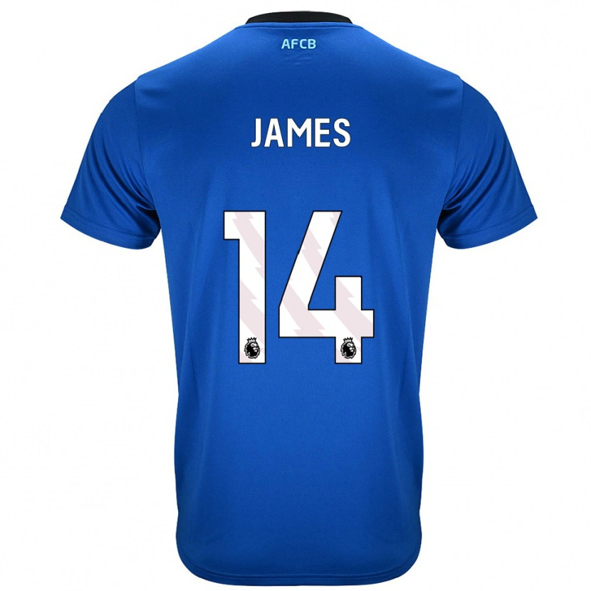 Danxen Men Katie James #14 Blue Black Away Jersey 2025/26 T-Shirt