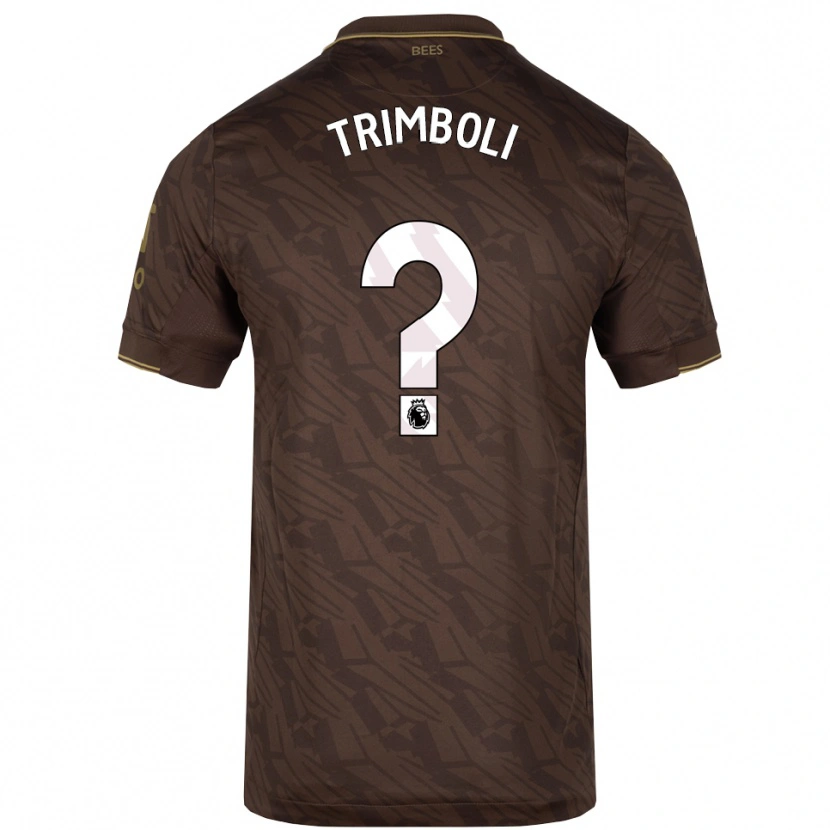 Danxen Men Archie Trimboli #0 Brown Gold Away Jersey 2025/26 T-Shirt