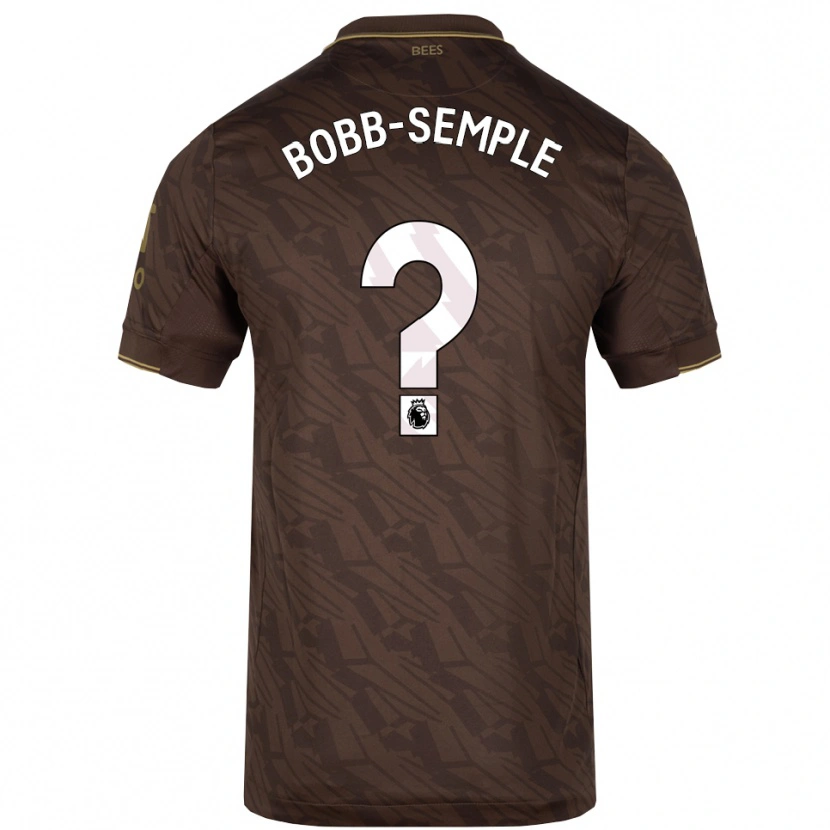 Danxen Men Domeiro Bobb-Semple #0 Brown Gold Away Jersey 2025/26 T-Shirt