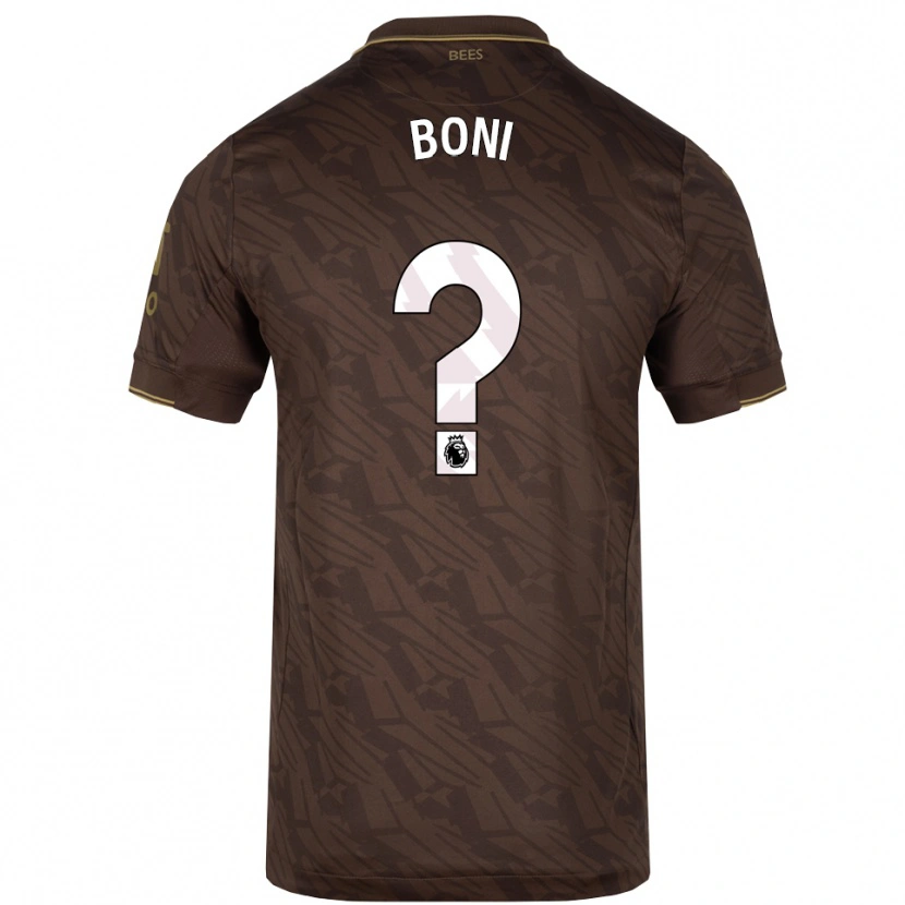Danxen Men Michel Boni #0 Brown Gold Away Jersey 2025/26 T-Shirt