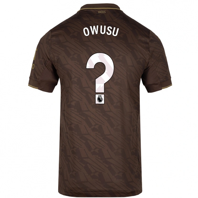 Danxen Men Nedved Owusu #0 Brown Gold Away Jersey 2025/26 T-Shirt
