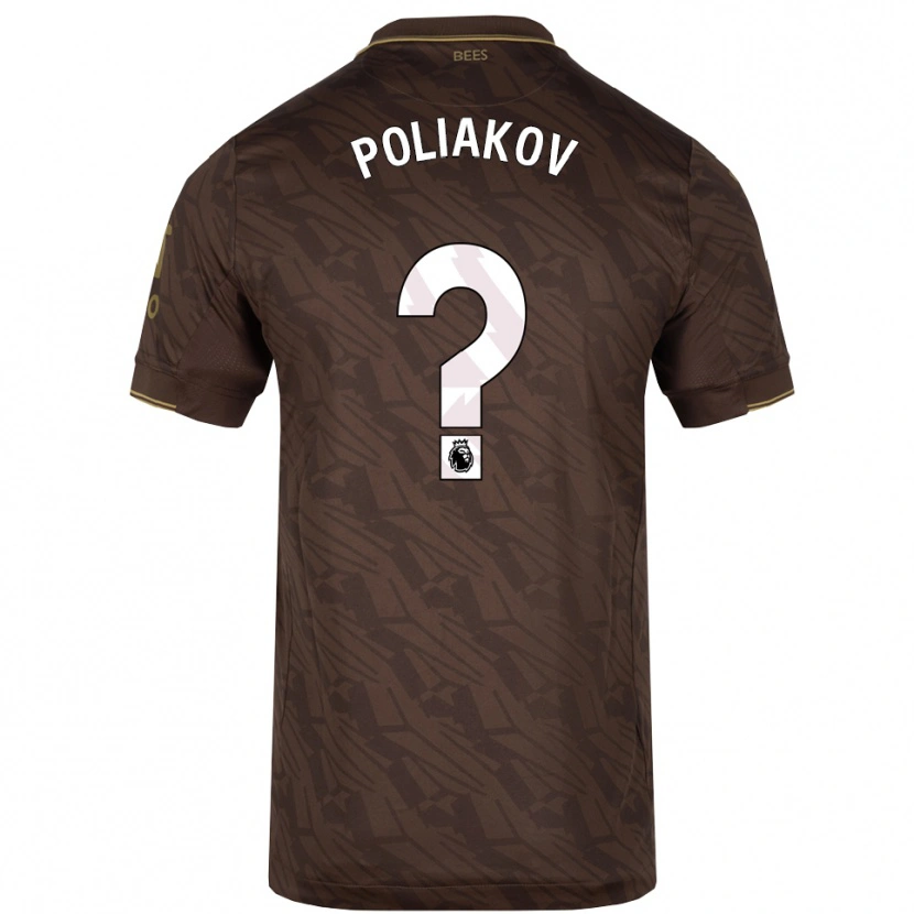 Danxen Men Adam Poliakov #0 Brown Gold Away Jersey 2025/26 T-Shirt