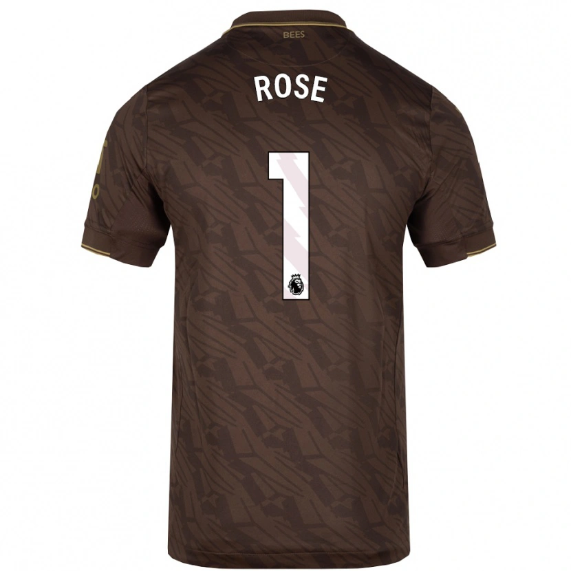 Danxen Men Reggie Rose #1 Brown Gold Away Jersey 2025/26 T-Shirt