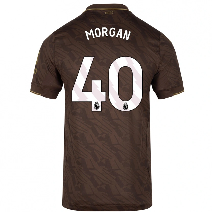 Danxen Men Iwan Morgan #40 Brown Gold Away Jersey 2025/26 T-Shirt