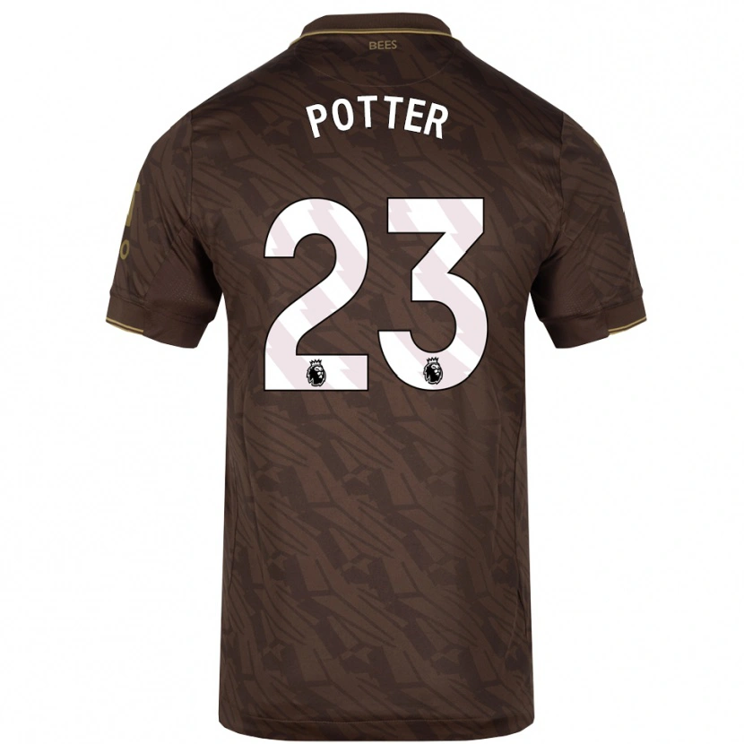 Danxen Men Lucy Potter #23 Brown Gold Away Jersey 2025/26 T-Shirt