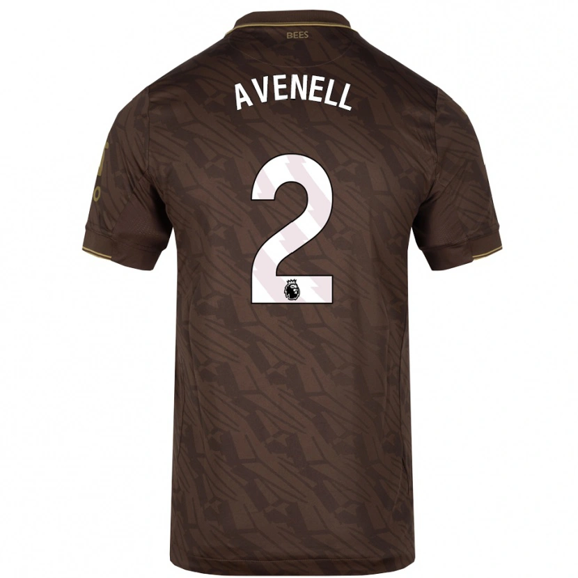 Danxen Men Caelan Avenell #2 Brown Gold Away Jersey 2025/26 T-Shirt