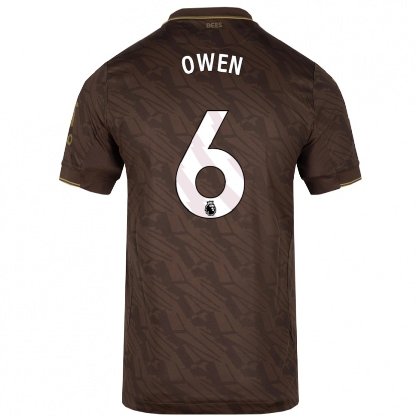 Danxen Men Riley Owen #6 Brown Gold Away Jersey 2025/26 T-Shirt