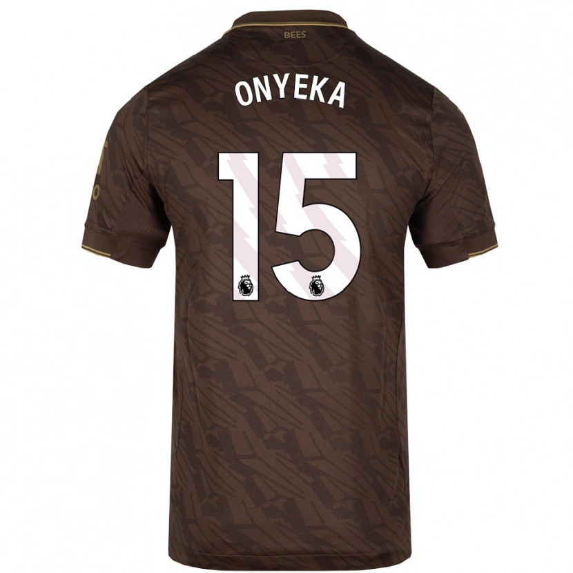 Danxen Men Frank Onyeka #15 Brown Gold Away Jersey 2025/26 T-Shirt
