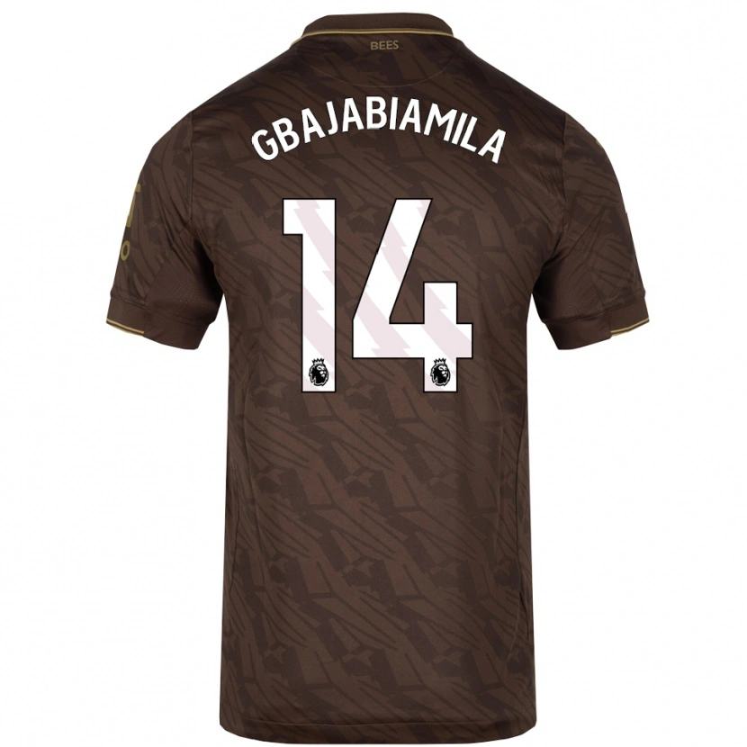 Danxen Men Habeebat Gbajabiamila #14 Brown Gold Away Jersey 2025/26 T-Shirt
