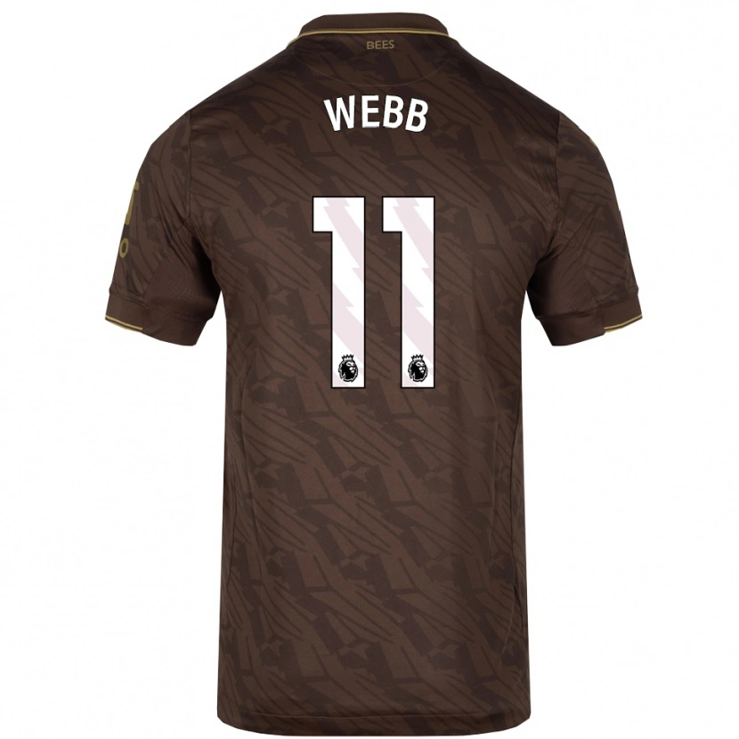 Danxen Men Chloe Webb #11 Brown Gold Away Jersey 2025/26 T-Shirt