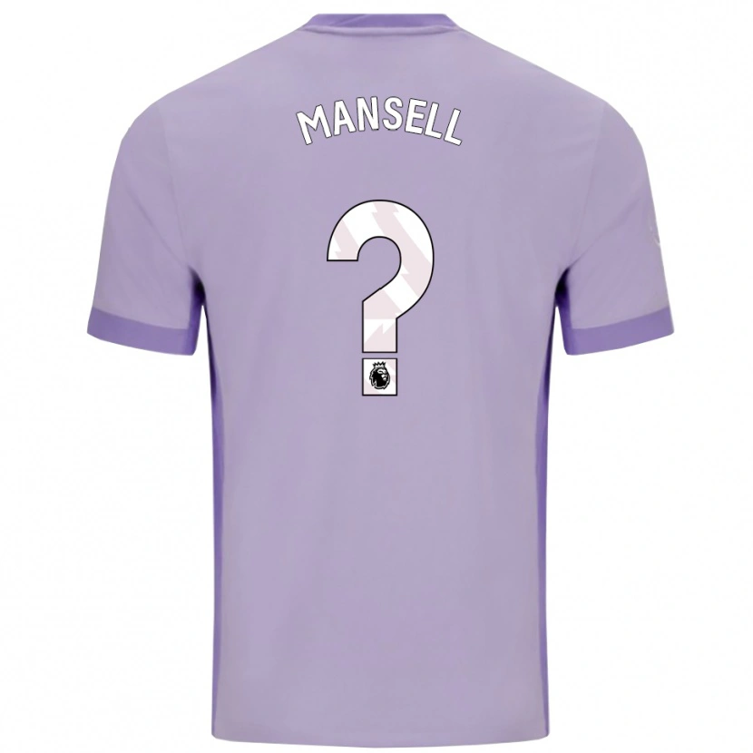 Danxen Men Alfie Mansell #0 Taro Purple White Away Jersey 2025/26 T-Shirt