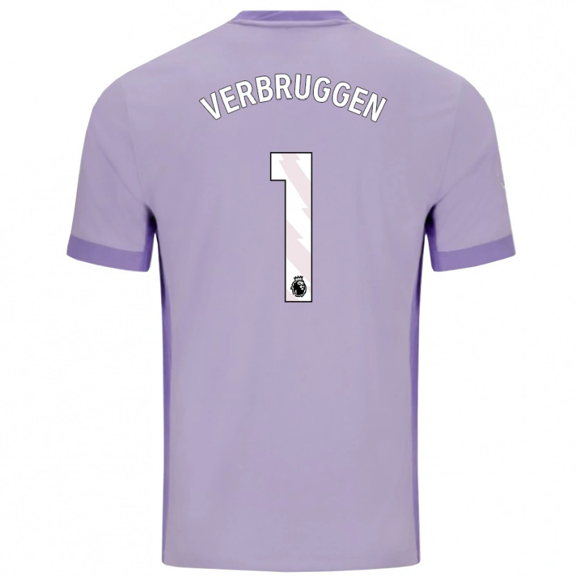 Danxen Men Bart Verbruggen #1 Taro Purple White Away Jersey 2025/26 T-Shirt