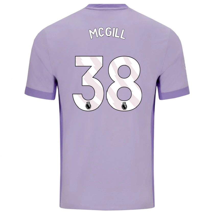 Danxen Men Tom Mcgill #38 Taro Purple White Away Jersey 2025/26 T-Shirt