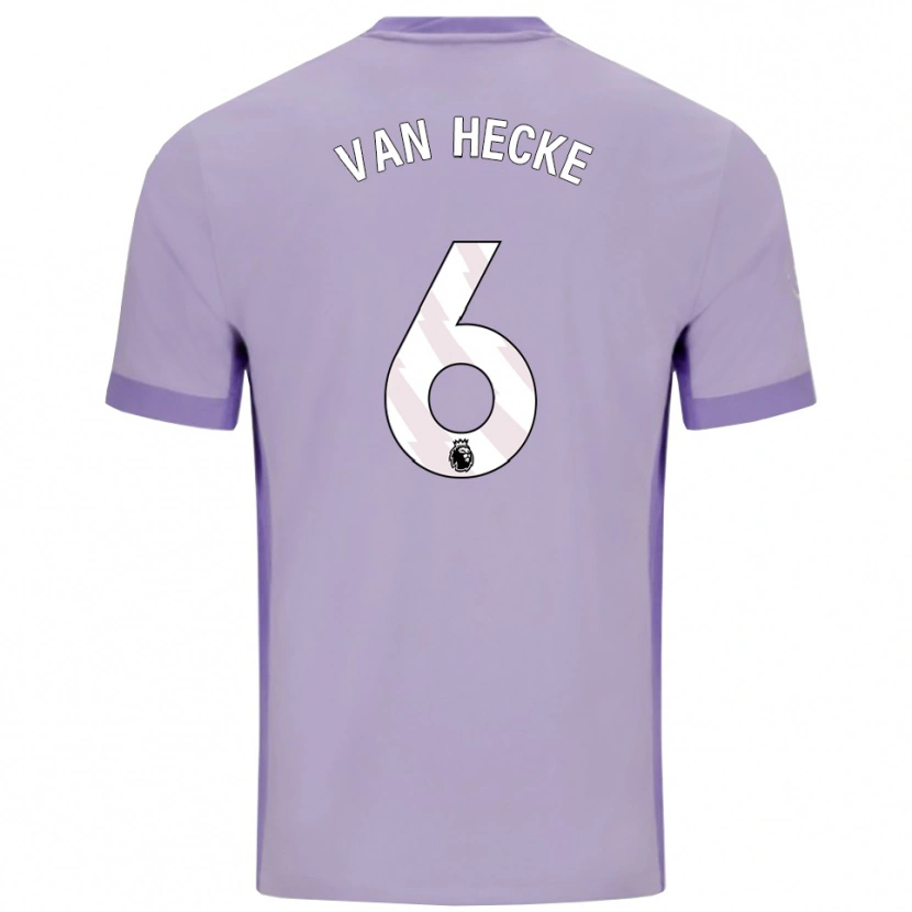 Danxen Men Jan Paul Van Hecke #6 Taro Purple White Away Jersey 2025/26 T-Shirt