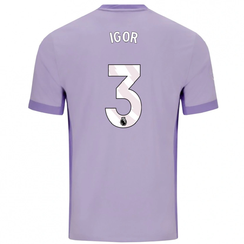 Danxen Men Igor #3 Taro Purple White Away Jersey 2025/26 T-Shirt