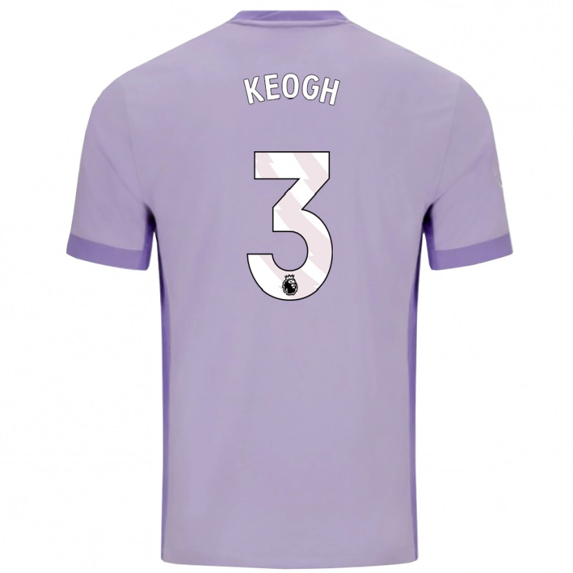 Danxen Men Sean Keogh #3 Taro Purple White Away Jersey 2025/26 T-Shirt