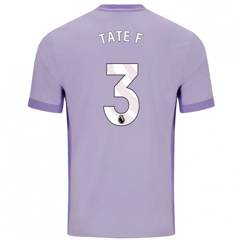 Danxen Men Tate Ferdinand #3 Taro Purple White Away Jersey 2025/26 T-Shirt