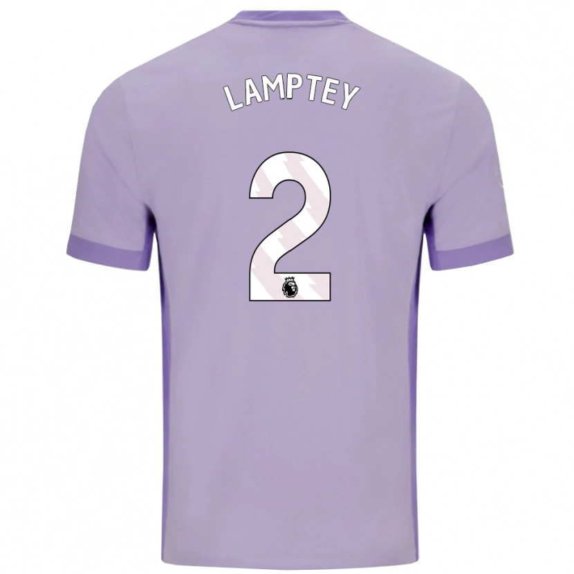 Danxen Men Tariq Lamptey #2 Taro Purple White Away Jersey 2025/26 T-Shirt