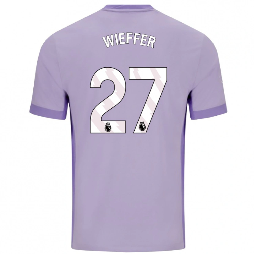 Danxen Men Mats Wieffer #27 Taro Purple White Away Jersey 2025/26 T-Shirt