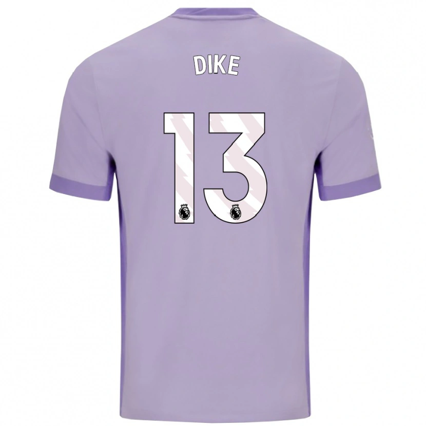 Danxen Men Michael Dike #13 Taro Purple White Away Jersey 2025/26 T-Shirt