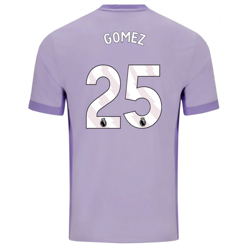 Danxen Men Diego Gómez #25 Taro Purple White Away Jersey 2025/26 T-Shirt