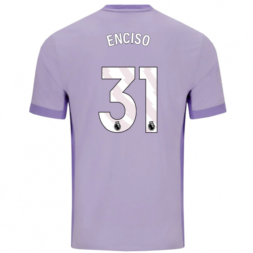 Danxen Men Julio Enciso #31 Taro Purple White Away Jersey 2025/26 T-Shirt