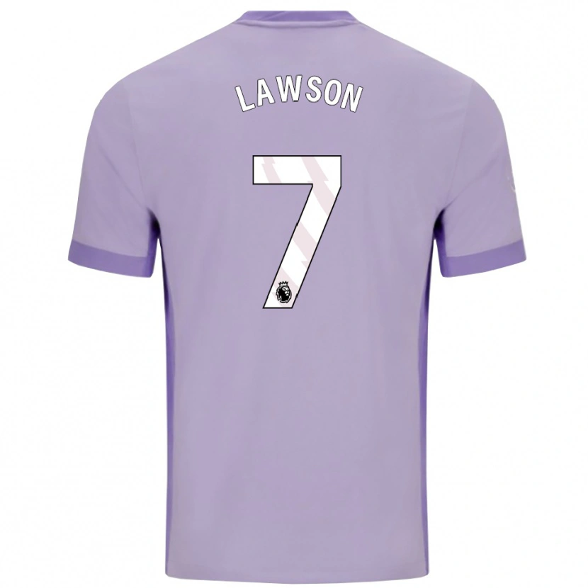 Danxen Men Zebedee Lawson #7 Taro Purple White Away Jersey 2025/26 T-Shirt