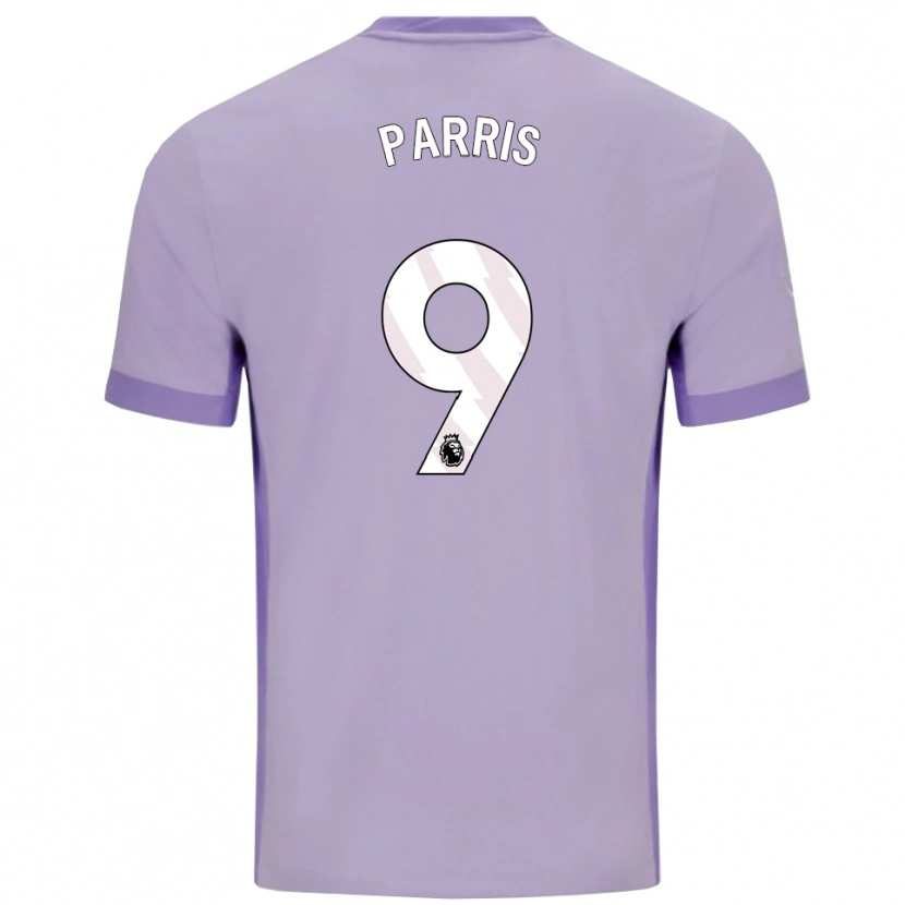 Danxen Men Nikita Parris #9 Taro Purple White Away Jersey 2025/26 T-Shirt
