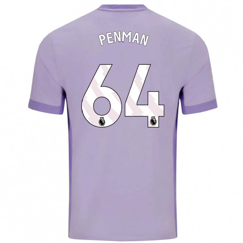 Danxen Men Charlie Penman #64 Taro Purple White Away Jersey 2025/26 T-Shirt