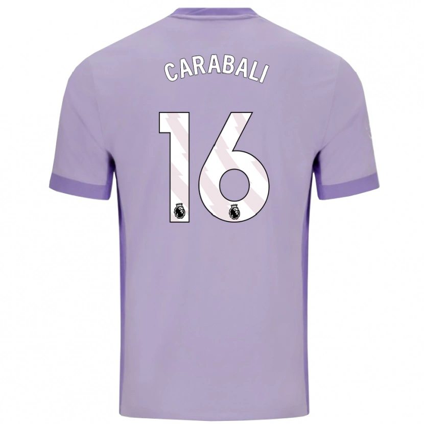 Danxen Men Jorelyn Carabalí #16 Taro Purple White Away Jersey 2025/26 T-Shirt