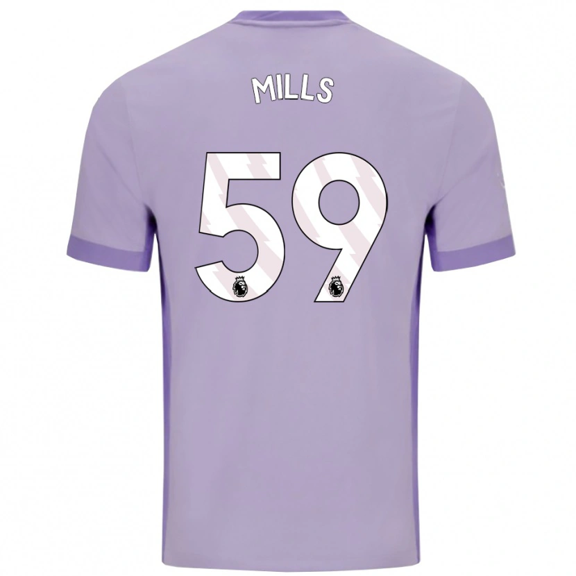 Danxen Men Harry Mills #59 Taro Purple White Away Jersey 2025/26 T-Shirt