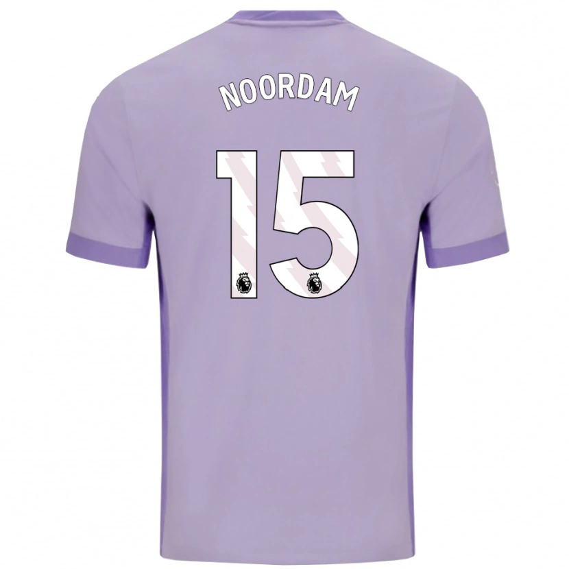 Danxen Men Nadine Noordam #15 Taro Purple White Away Jersey 2025/26 T-Shirt