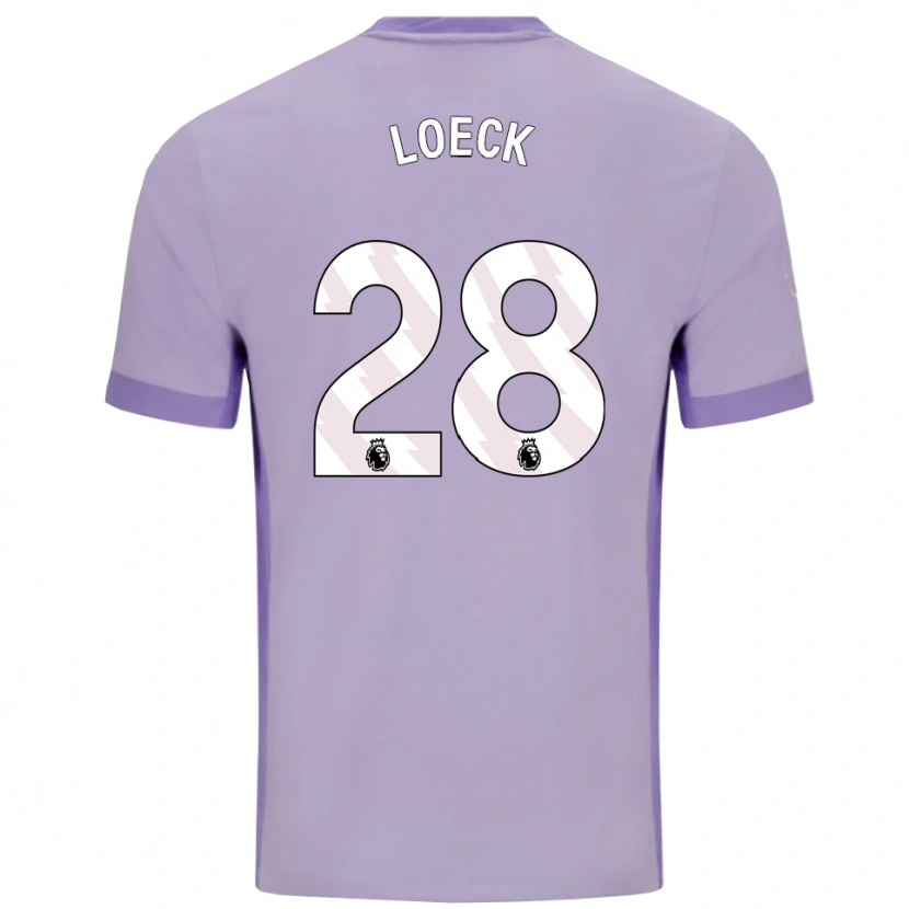 Danxen Men Melina Loeck #28 Taro Purple White Away Jersey 2025/26 T-Shirt