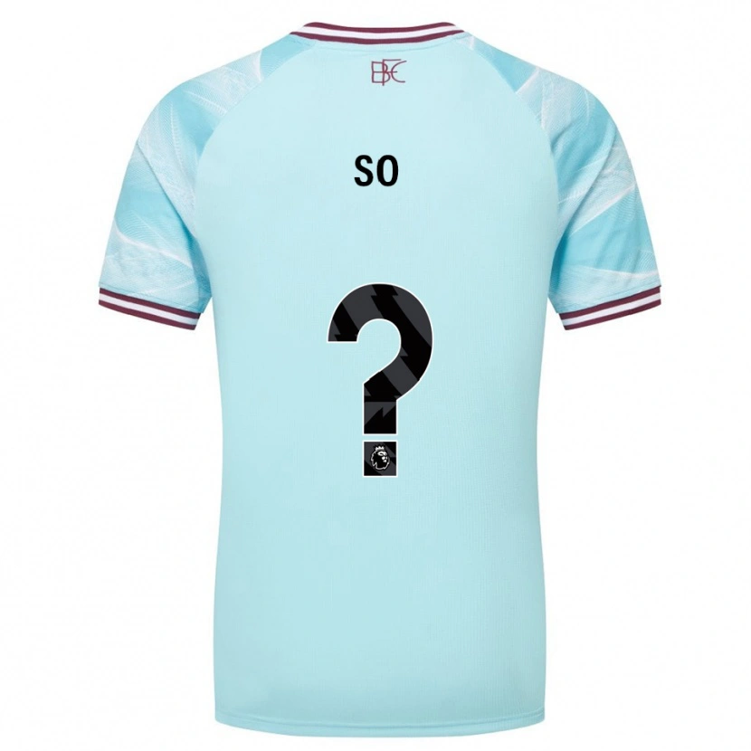 Danxen Men Fabio So #0 Sky Blue Burgundy Away Jersey 2025/26 T-Shirt