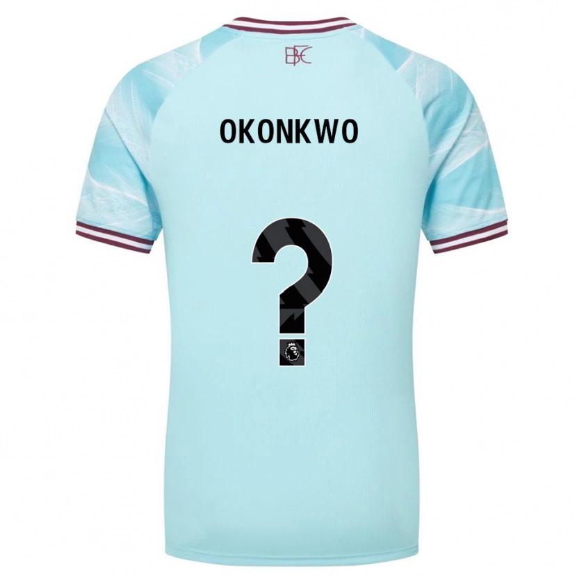 Danxen Men Destiny Okonkwo #0 Sky Blue Burgundy Away Jersey 2025/26 T-Shirt