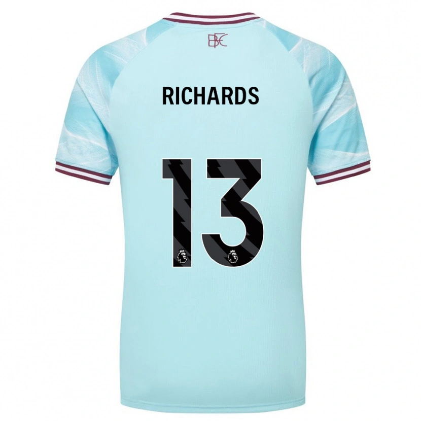Danxen Men Jade Richards #13 Sky Blue Burgundy Away Jersey 2025/26 T-Shirt