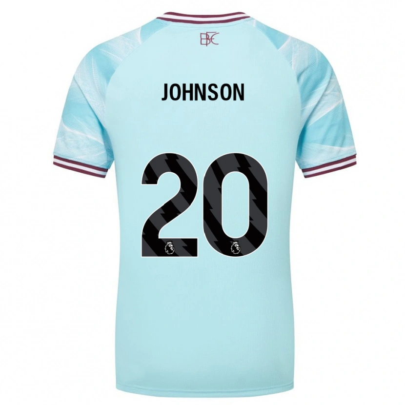 Danxen Men Zach Johnson #20 Sky Blue Burgundy Away Jersey 2025/26 T-Shirt