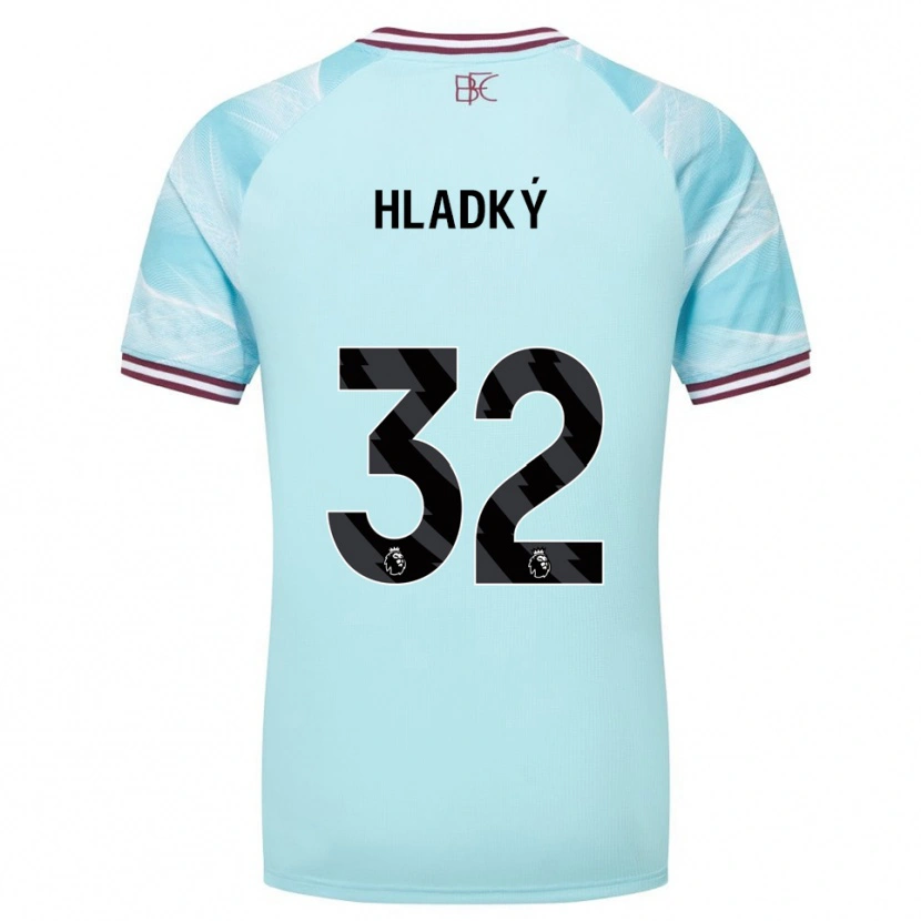 Danxen Men Vaclav Hladky #32 Sky Blue Burgundy Away Jersey 2025/26 T-Shirt