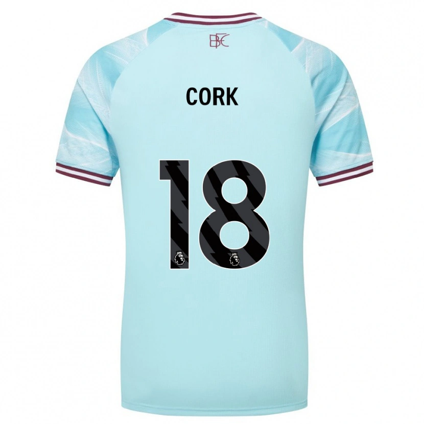 Danxen Men Jack Cork #18 Sky Blue Burgundy Away Jersey 2025/26 T-Shirt