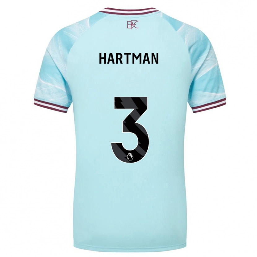 Danxen Men Quilindschy Hartman #3 Sky Blue Burgundy Away Jersey 2025/26 T-Shirt