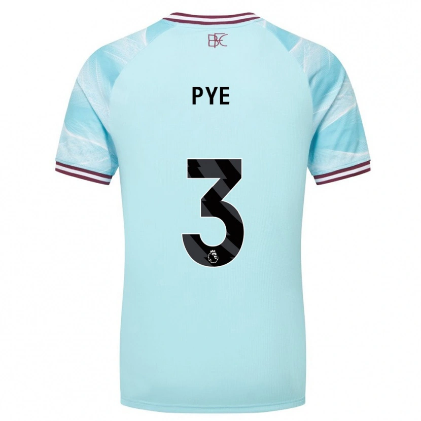 Danxen Men Logan Pye #3 Sky Blue Burgundy Away Jersey 2025/26 T-Shirt